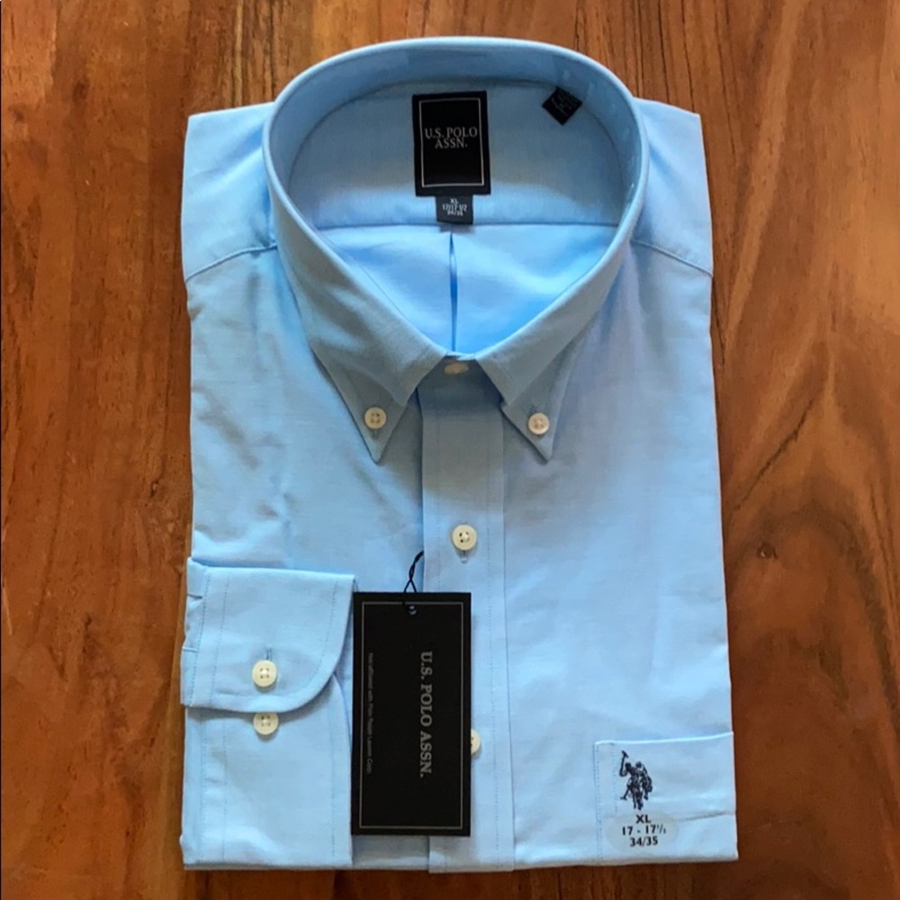 U.s. Polo Assn Shirt Mens Dress Long Sleeves Xl